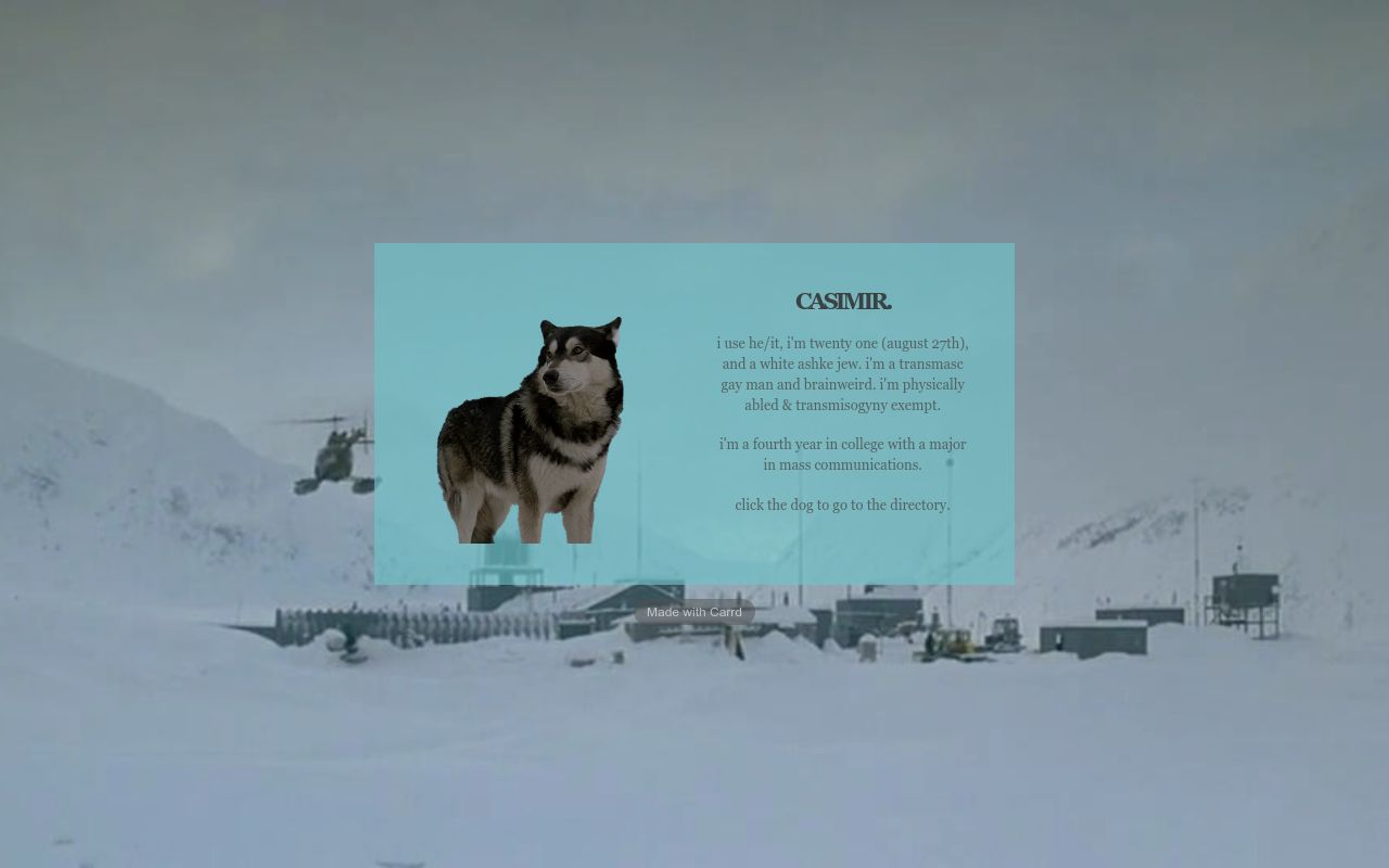Carrd profile picture for @outpost